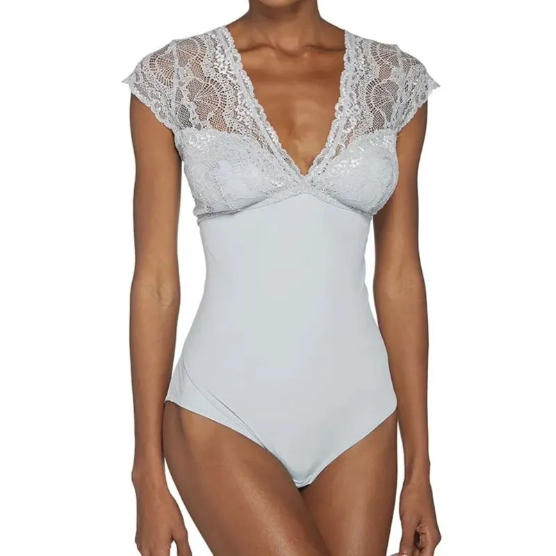Body Manga Curta Rendado Cosmopolitan ASTRAL P