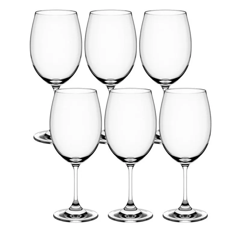 Kit 6 Taças Vinho Tinto Sense 450ml Haus Concept Cristal