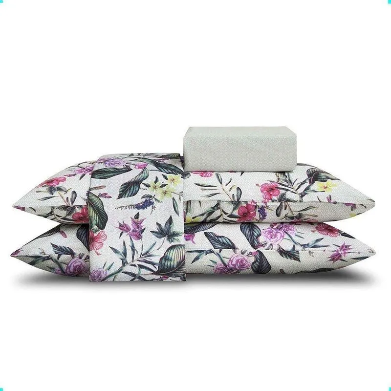 Jogo De Cama Queen 250 X 240 Cm Maite 180 Fios Realce Top