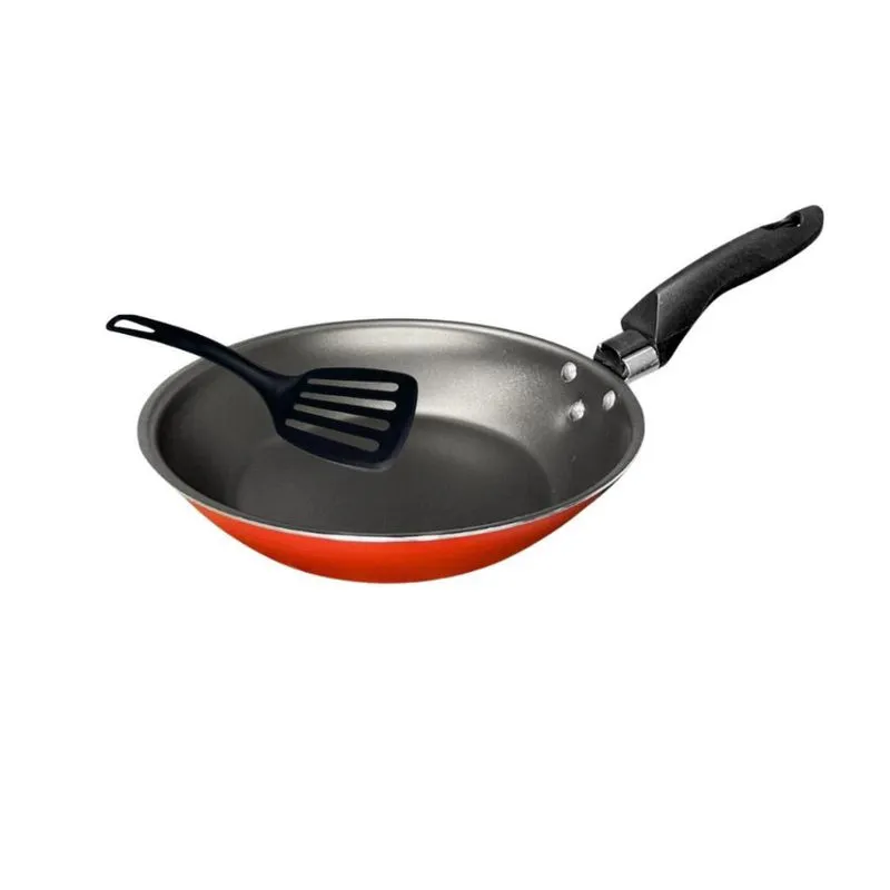 Frigideira Francesa Antiaderente Teflon 20 Cm Cor Vermelho