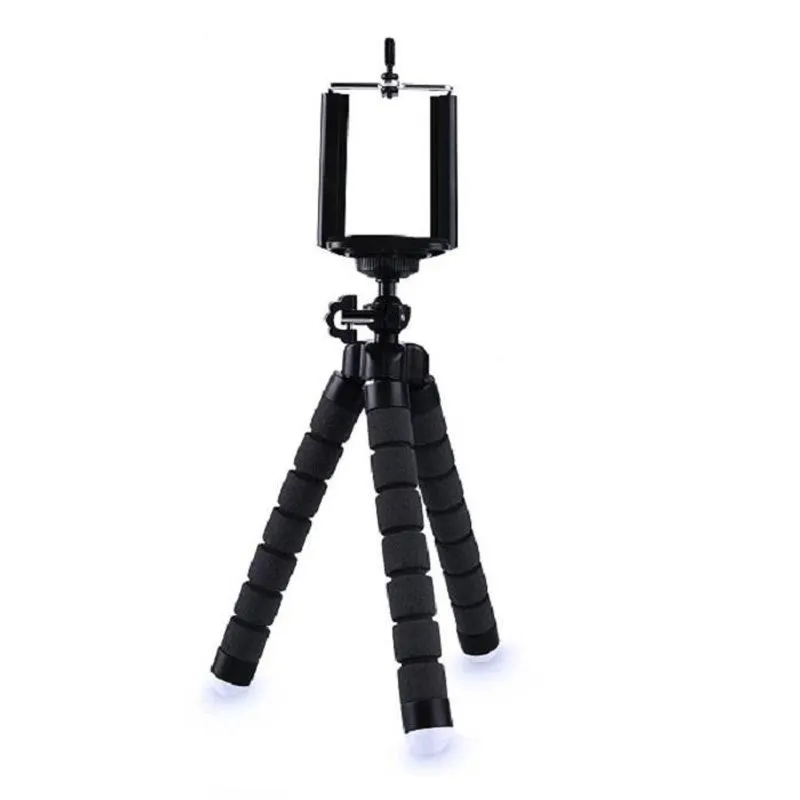 Mini Tripé Suporte De Mesa Celular Câmera Giratório Preto