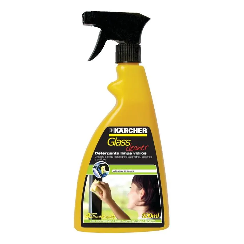 Detergente Limpa Vidros Com Borrifador Glass Cleaner 500ml Karcher