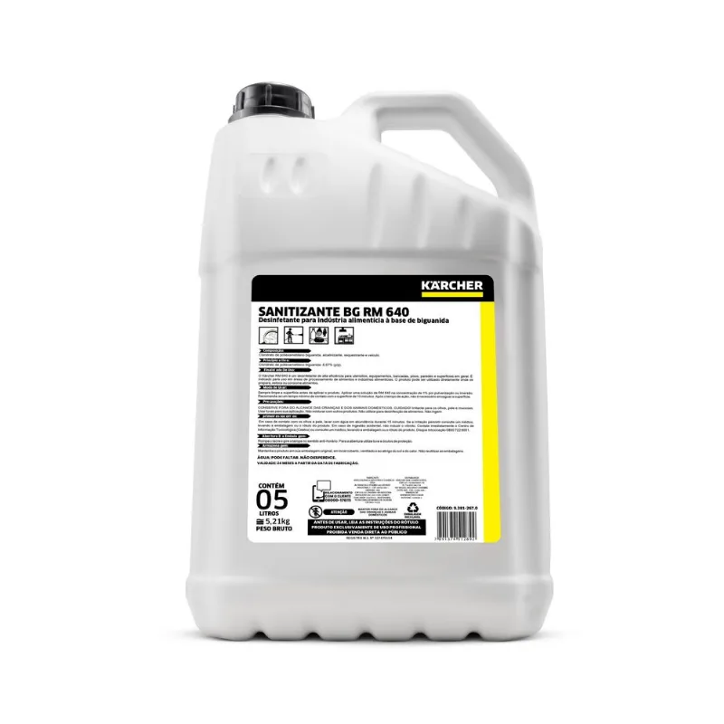 Desinfetante BG RM 640 - Diluição 1/100 litros Desinfetante BG RM 640 - 5L