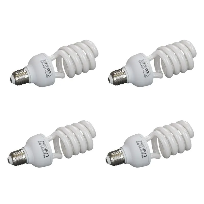 Kit Com 4 Lâmpadas De Luz Fria Contínua 45w 220v
