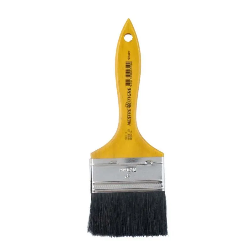 Trincha simples para pintura 1/2" - 12,7mm 512 cerda preta Tigre