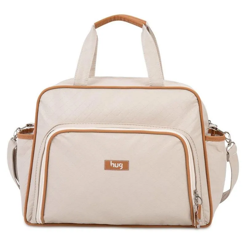 Bolsa De Maternidade Hug Grande Matelada Bege