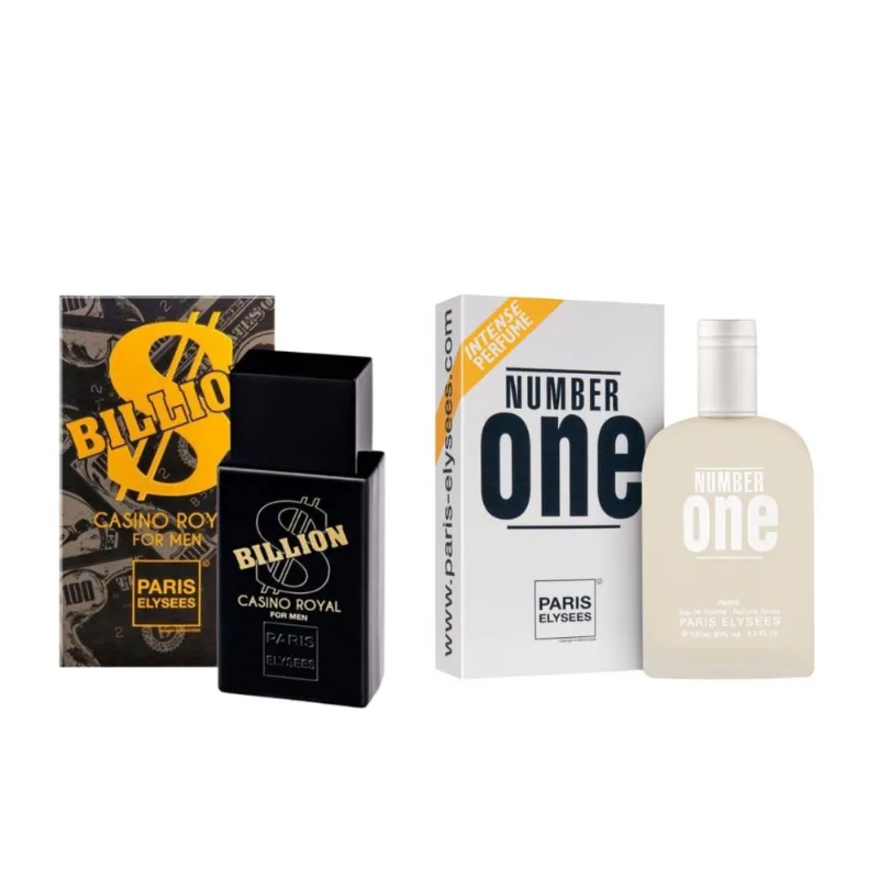 Kit 2 Perfumes Number One Billion Cassino Royal Masc.100ml