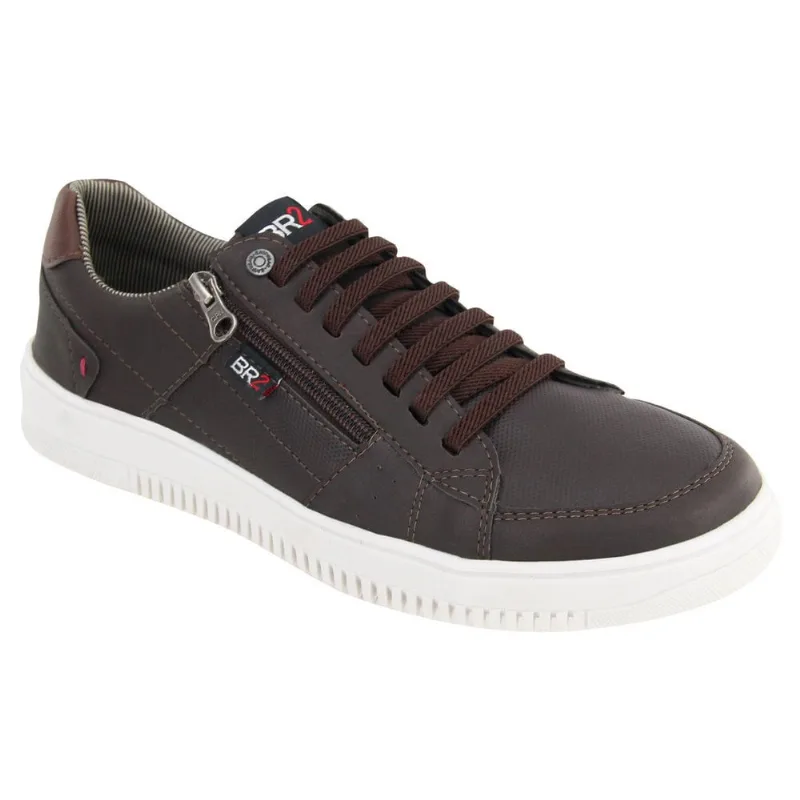 Sapatênis Masculino Casual Café Conforto e Estilo