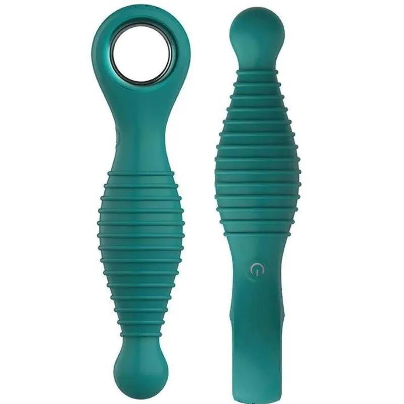 Plug Anal Vibrador Corpo Ondulado 12 Vibrações Usb Xuanai