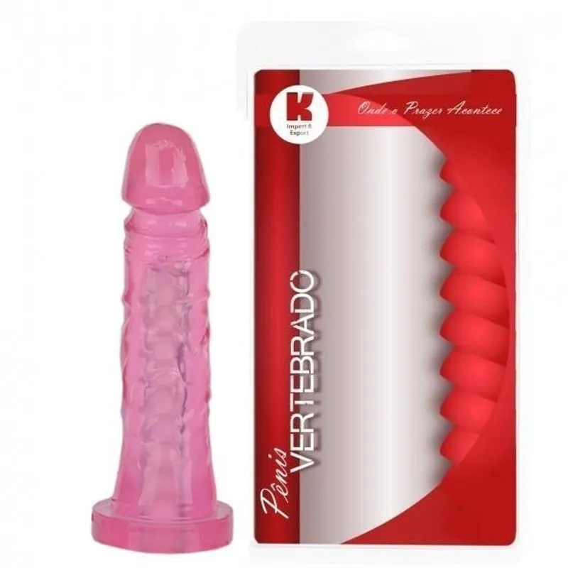Pênis Articulado E Macio Rosa 17,5x3,8cm - Sexy Shop