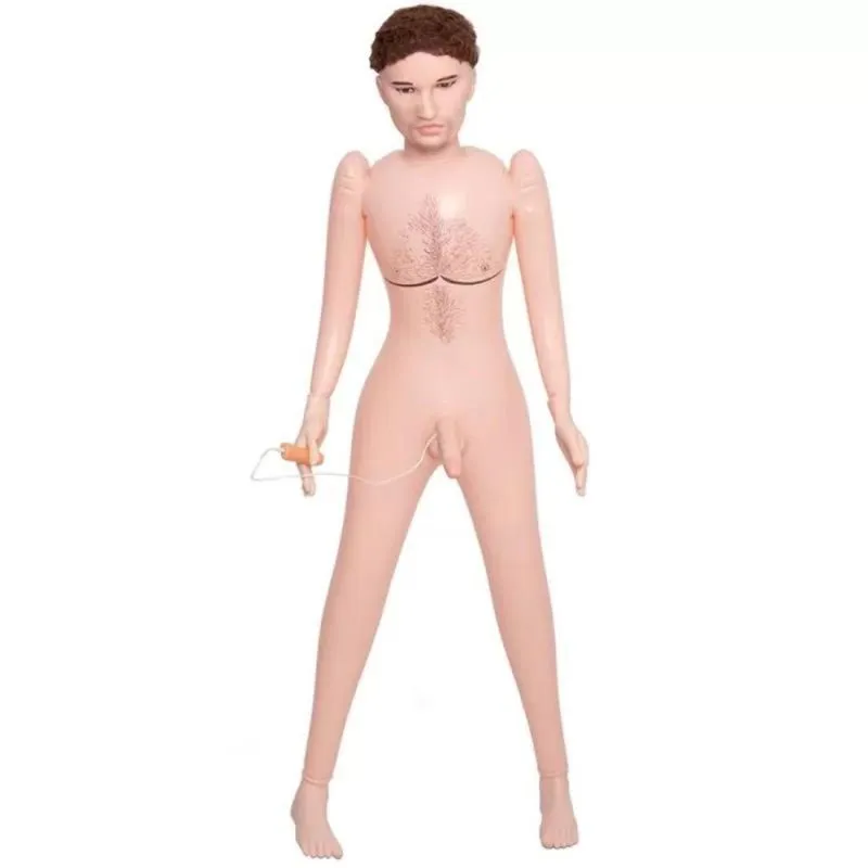 Boneco Inflável Rosto 3d Com Pênis Realístico E Vibração