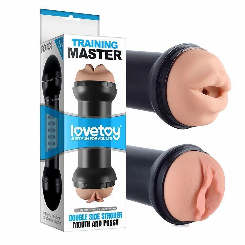 Masturbador Vagina E Boca Lanterna Em Cyberskin - Sexy Shop