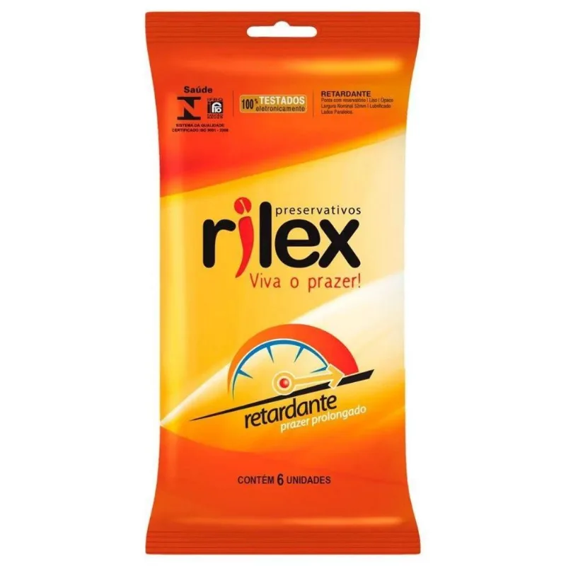 Camisinha Preservativo Masculino Retardante 06 Unidade Rilex