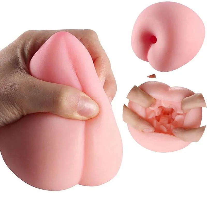 Masturbador Masculino Com Textura Interna No Formato Pêssego