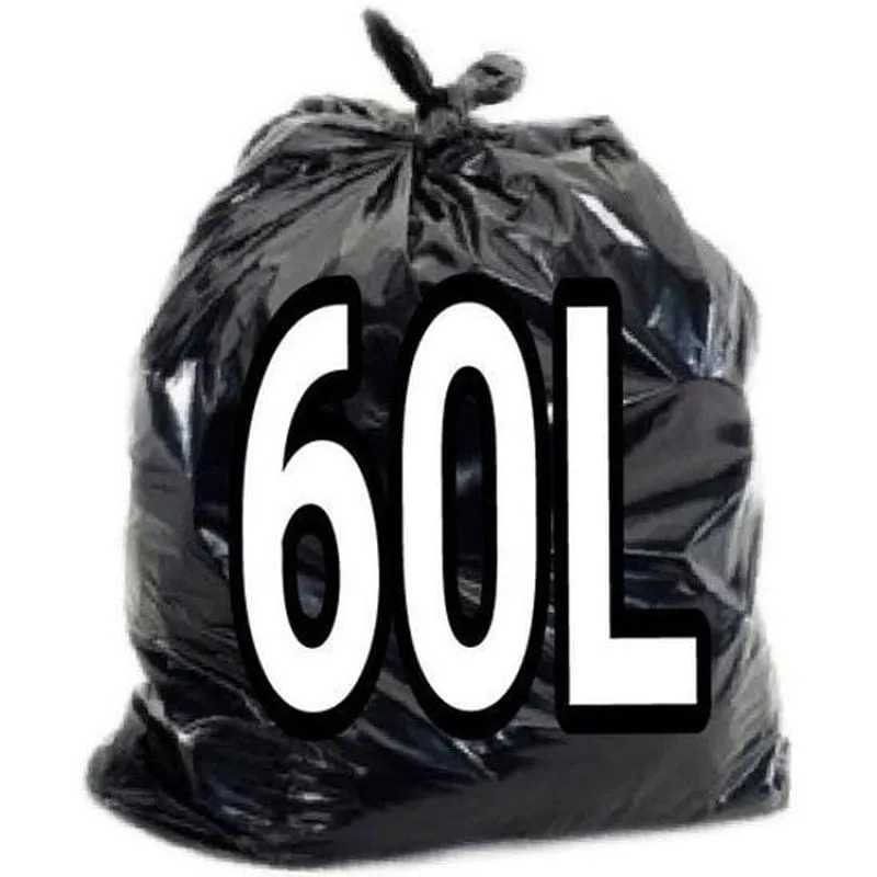 Saco De Lixo 60 Litros Preto Super Reforçado 100Un Fábrica