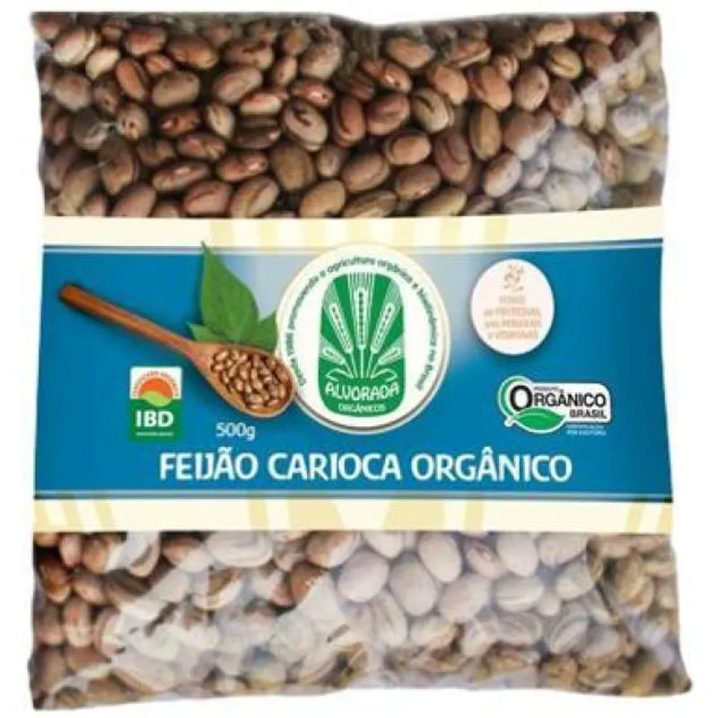 Kit 2x: Feijão Carioca Orgânico Alvorada 500g