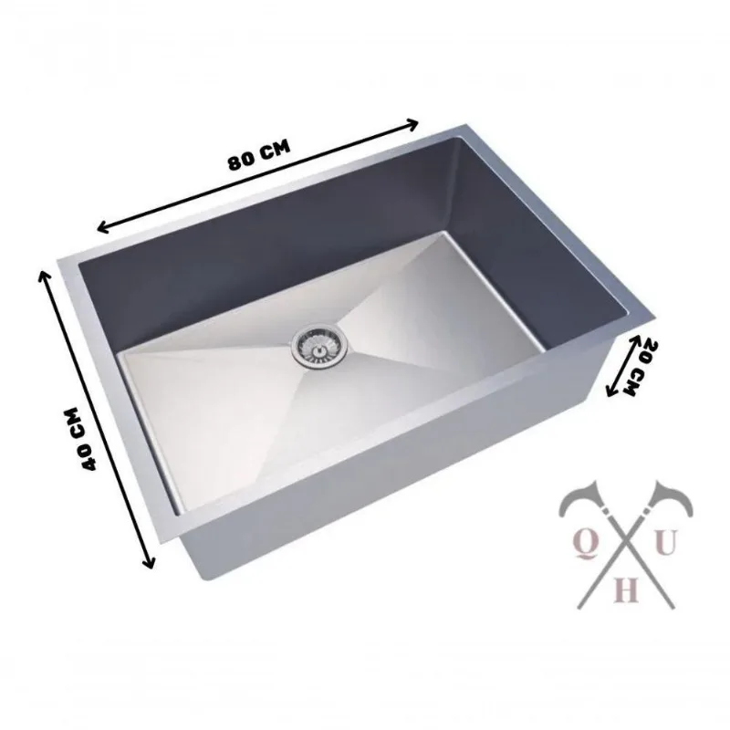 Cuba De Inox Escovado Retangular Sobrepor Pia Sacada Technox