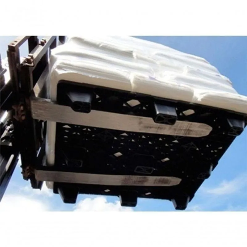 Kit 5 Pallets Plástico Empilhável 100x120x15 Cm Leve Pbr Para Grandes Cargas Preto Higipack