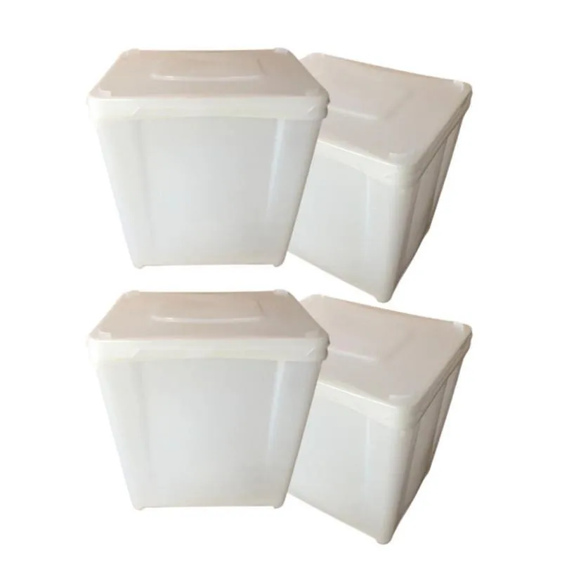 Pote Retangular 10L Para Sorvetes - 4 Pçs