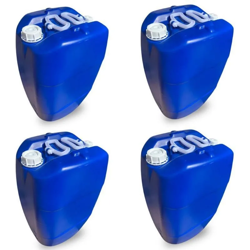 Bombona Azul 50 Litros Para Alimentos - 4 Pçs