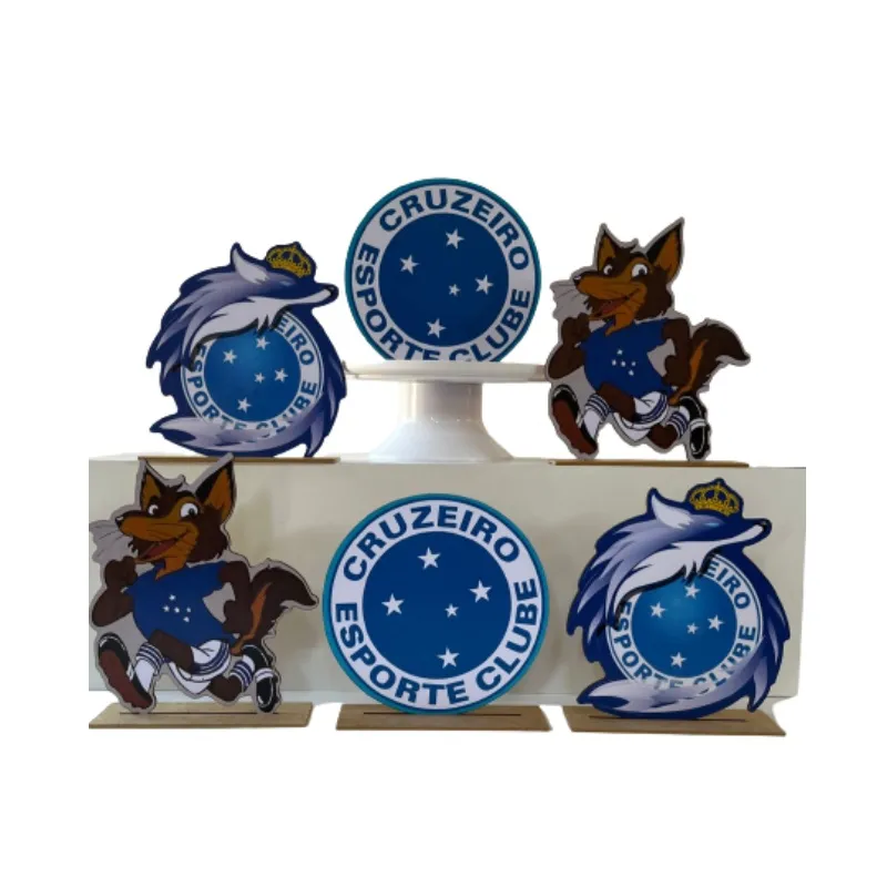 Kit Display de Mesa 6 Peças Para Festa Cruzeiro mdf
