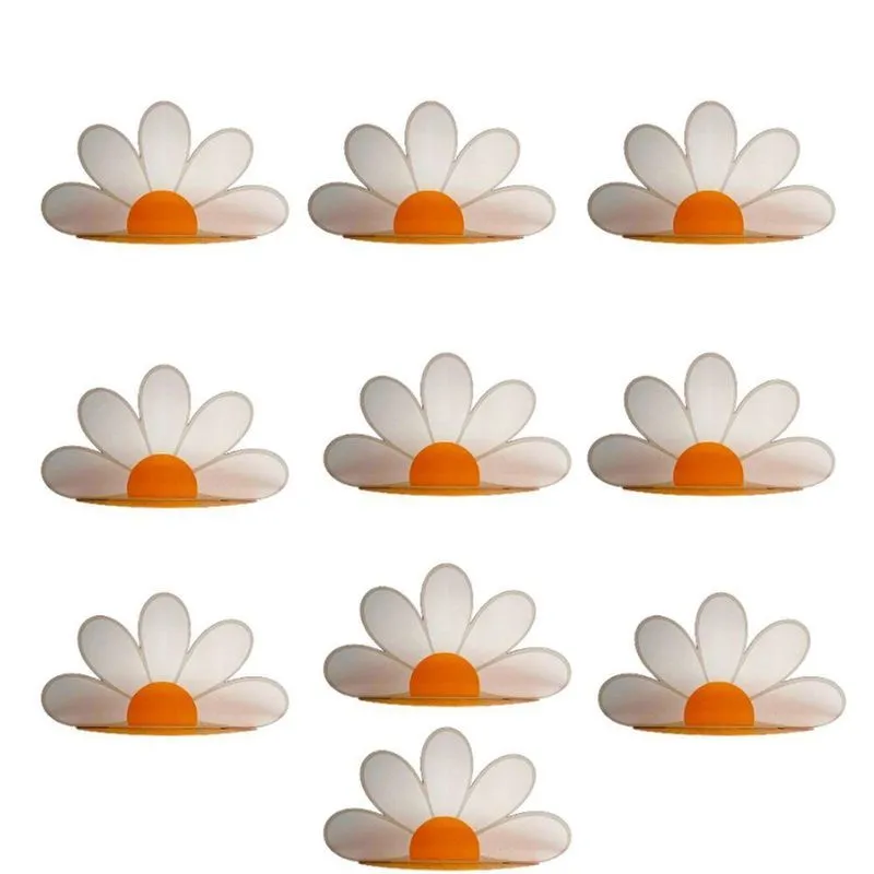 Kit Display De Mesa 10 Peças Festa Meia Margaridas Mdf