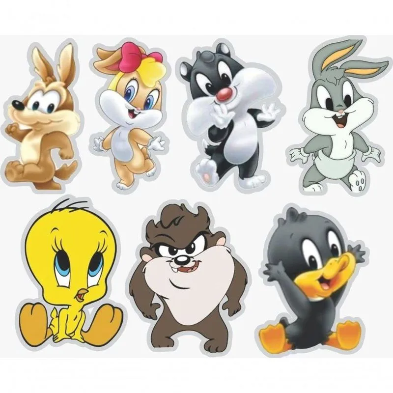 Kit Display De Mesa 21 Pç Festa Baby Looney Tunes Esp Mdf