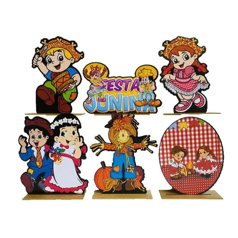 Kit Display De Mesa 300 Peças Para Festa, Festa Junina 2 Mdf