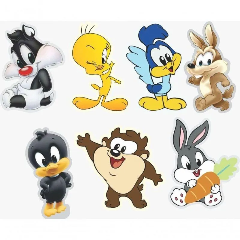 Kit Display De Mesa 8 Peças Festa Baby Looney Tunes Esp. Mdf