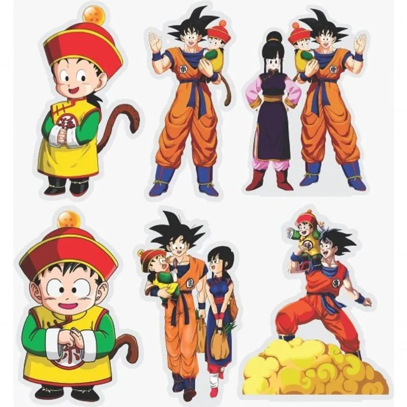 Kit Display De Mesa 6 Peças Para Festa Gohan Criança Mdf