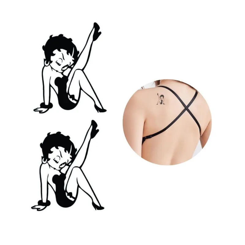 Tatuagem Temporária Betty Boop Dança Personagem