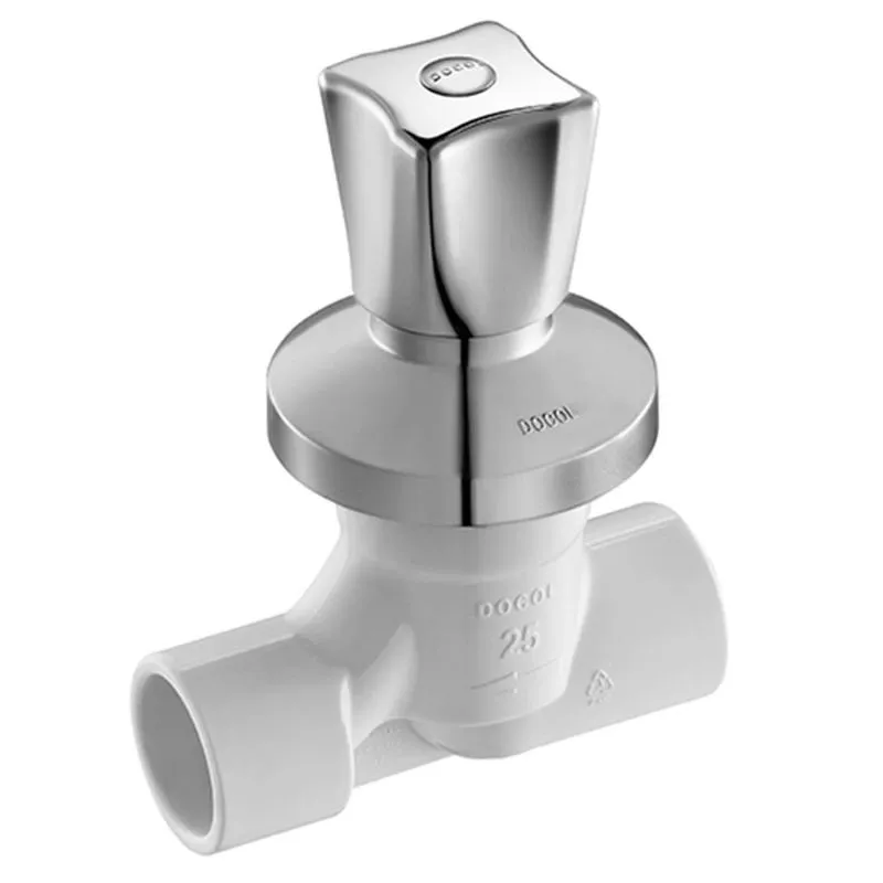 Registro Docol Base BaseTec PVC Ceramico 1/2 Volta 25mm Cromado