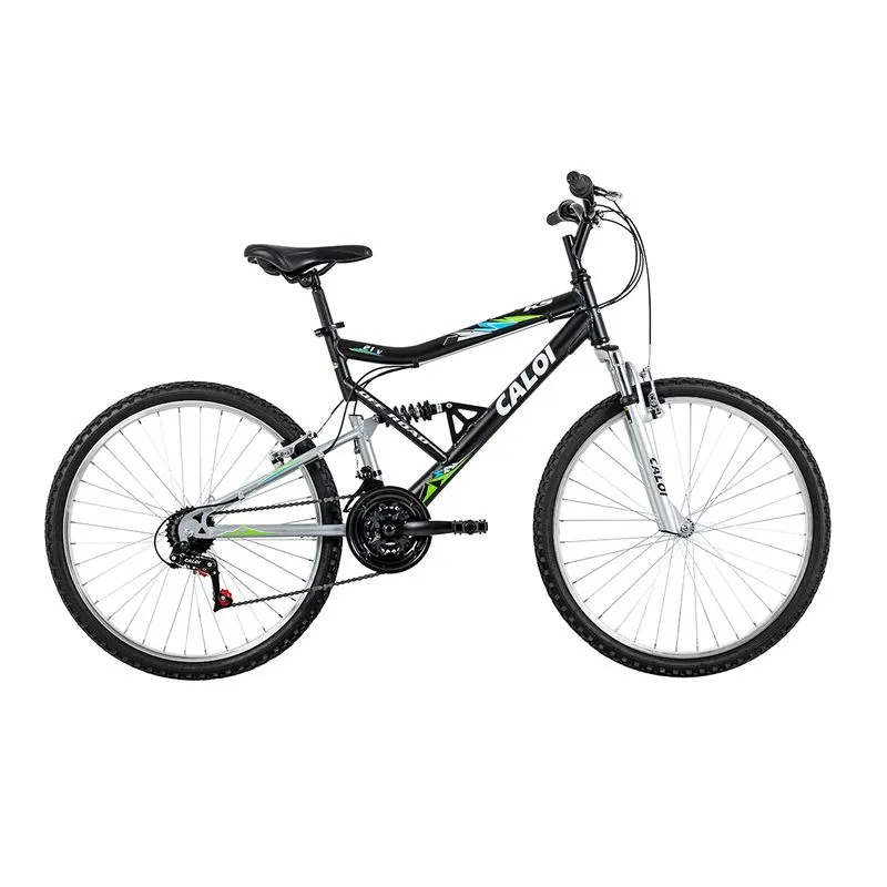 Bicicleta Caloi Aro 26 - 21 Marchas KS - 2016 Mountain Bike Preta