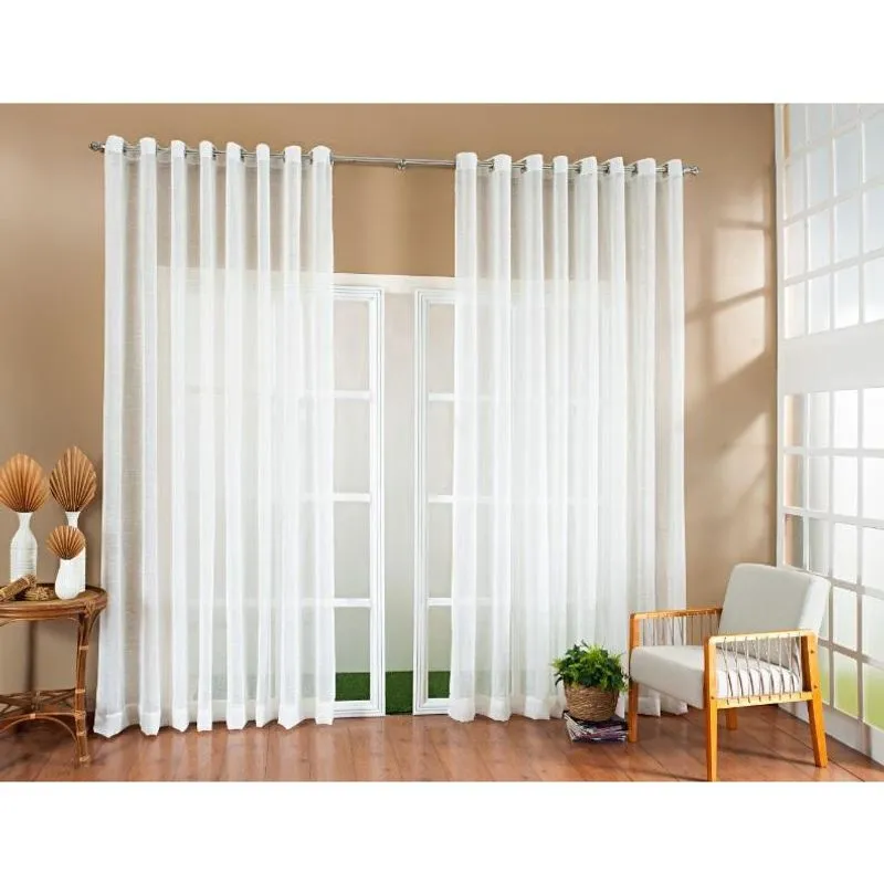 Cortina Gaze Linho Sem Forro 3,00X2,50 Branco