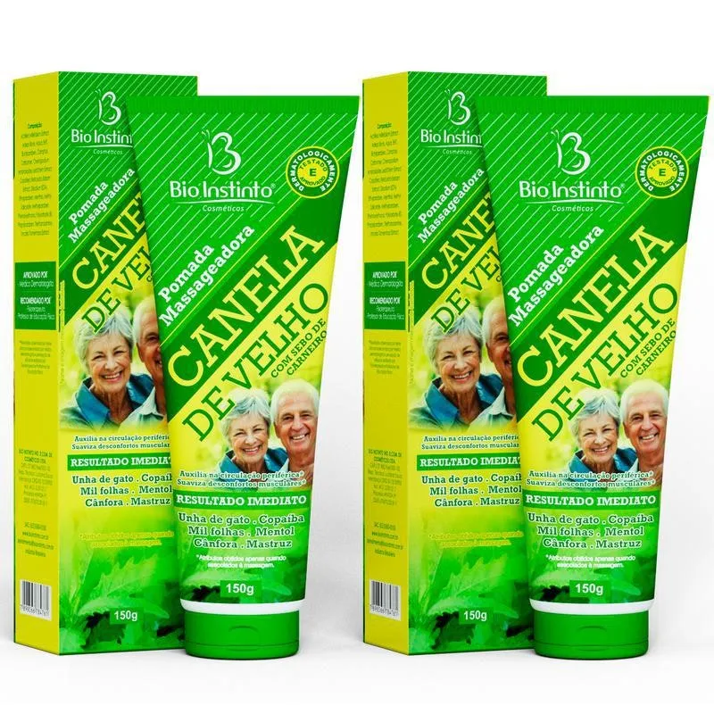 Canela de Velho Pomada Massageadora 2x150g Bio Instinto