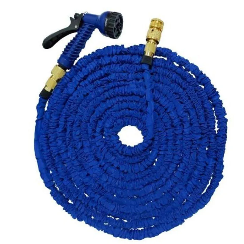 Mangueira Látex 13 Metros Km215ca Com 7 Jatos Expansível Azul Kepper