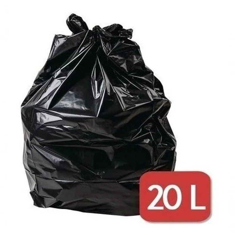 Saco Para Lixo Saco De Lixo 20 Lt Preto Resistente 20l 40x60cm Pacote 100 Unidades Higipack