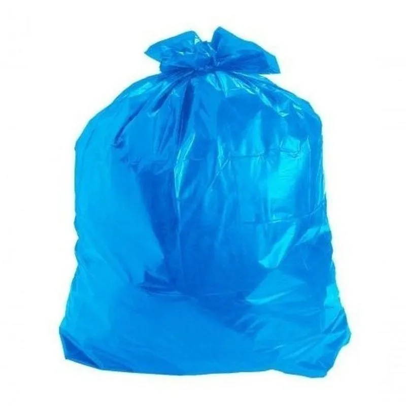 Saco Para Lixo Saco Lixo Azul 15l C-100 Unidades 15l 3kg 39x58 Azul Higipack