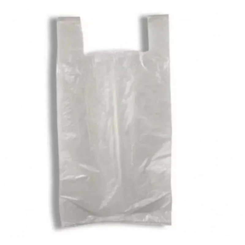 Sacola Plástica Branca Reciclada 25x35 para Transporte de Itens Pacote 5 kg Higipack