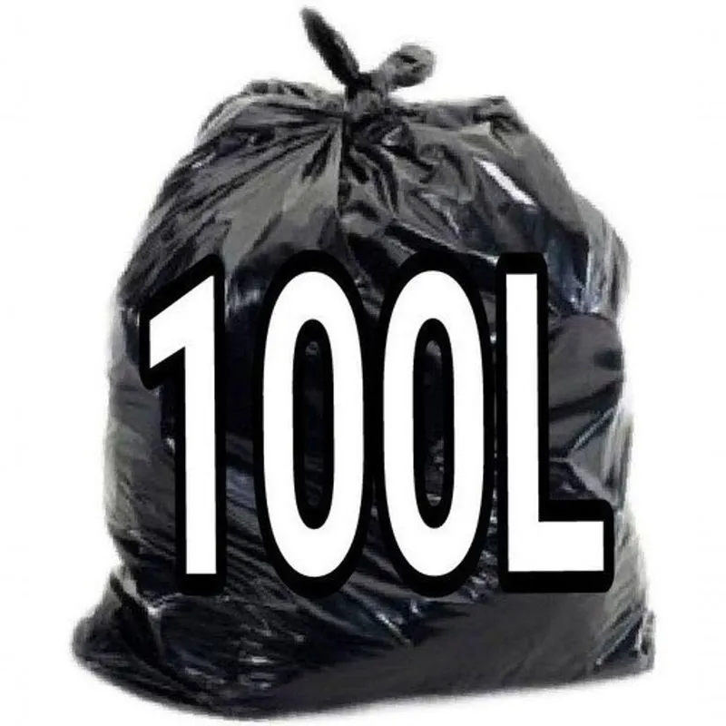 Saco Para Lixo Sacos Para 100 Litros 500 Unidades 75x85 Cm 100l Higipack