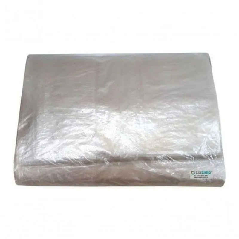 Sacos Para Lixo 40 Litros Normal Em Plástico Polietileno De Alta Densidade Transparente Higipack