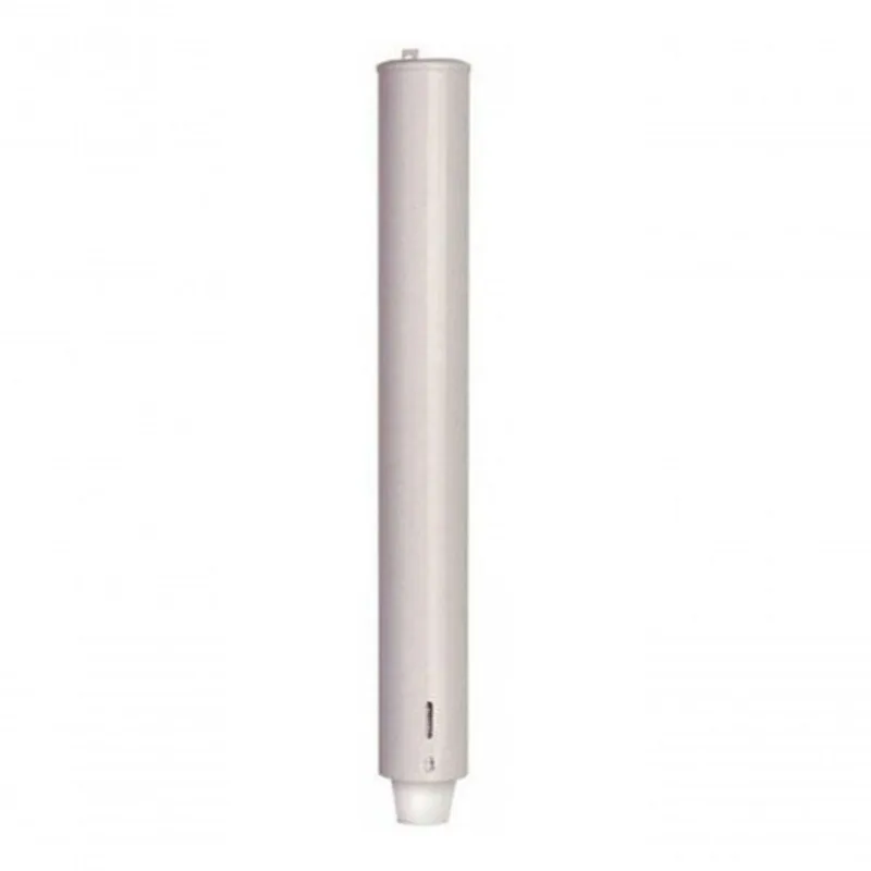 Dispenser para Copos Modelo Água 180-200ML Aço Carbono 1020 Fixação em Parede Branco Higipack