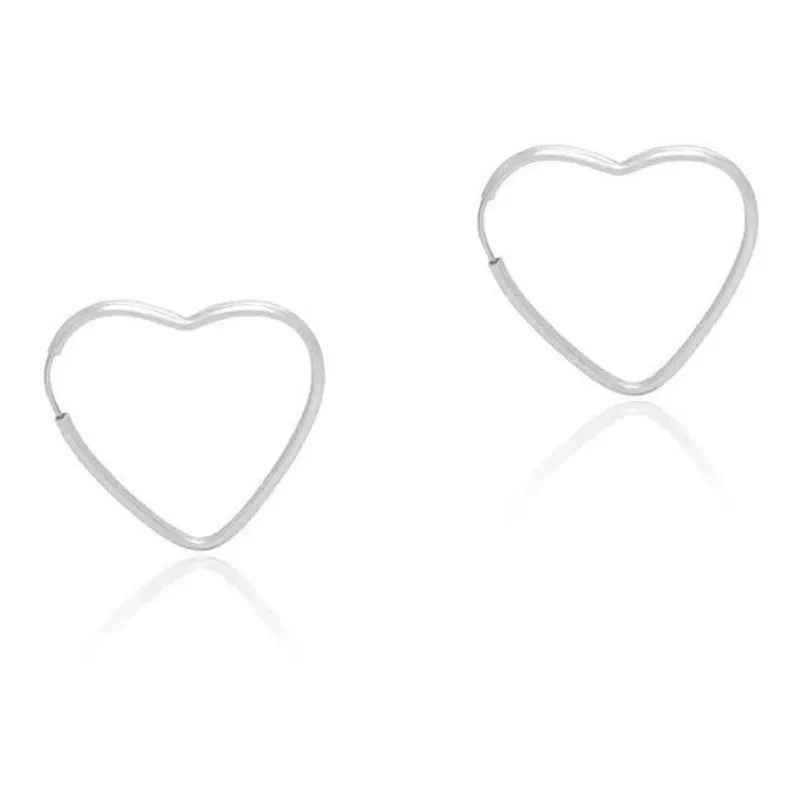 Brinco Argola Pequeno 33Mm Fio Redondo Em Prata 925