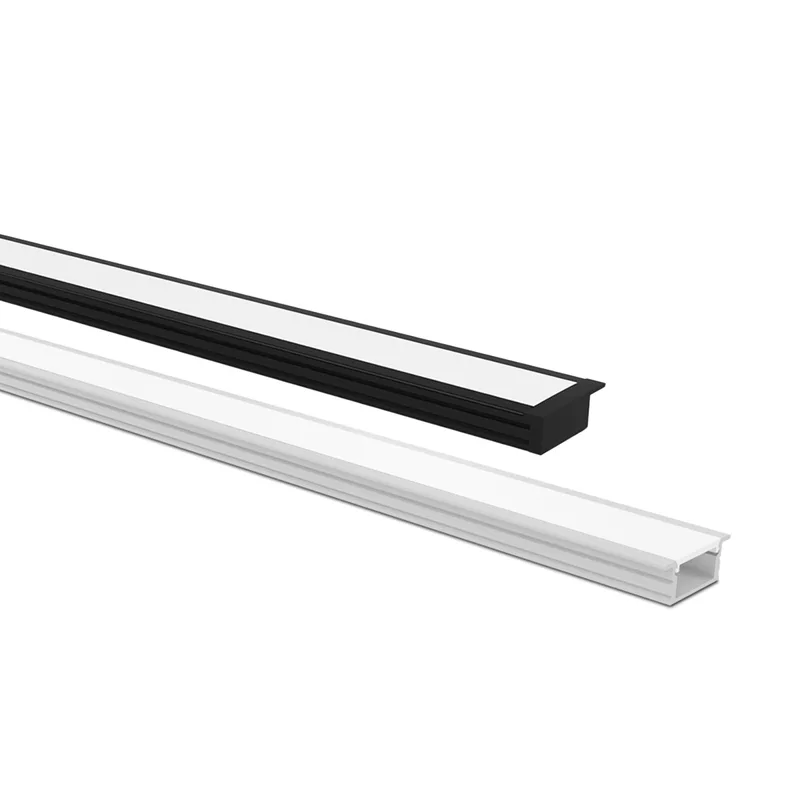 Perfil De Embutir Taschibra Para Fita De Led Vertex 24 Com 1,5 Metros Preto