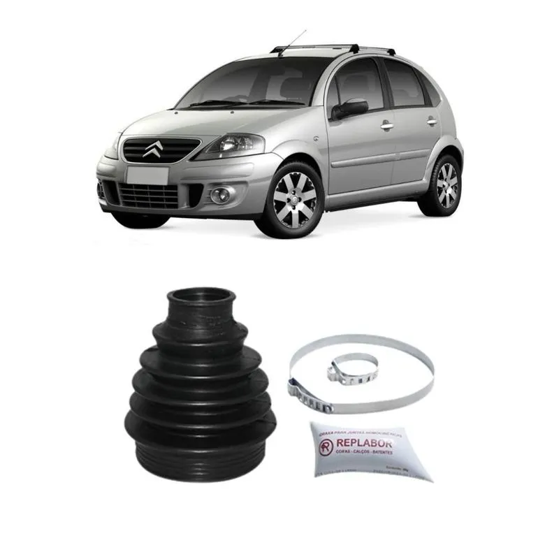 1 Kit Coifa Homocinética Lado Roda Citroen C3 2003/...