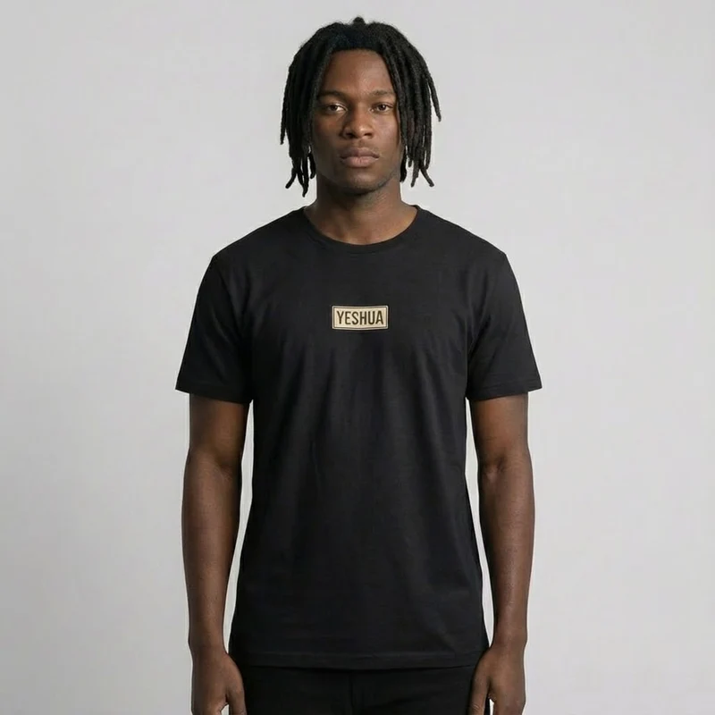 Camiseta Preta | Yeshua - Bege G