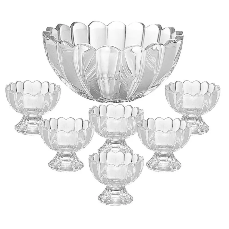 Conjunto 7 Peças Bowl Com 6 Taças De Sobremesa Geneva Wolff
