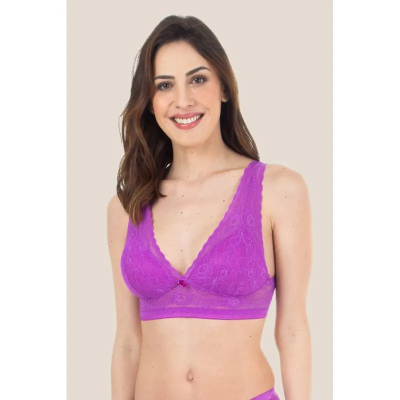 Sutiã Bojo Push Up Renda Sari Sari - 42