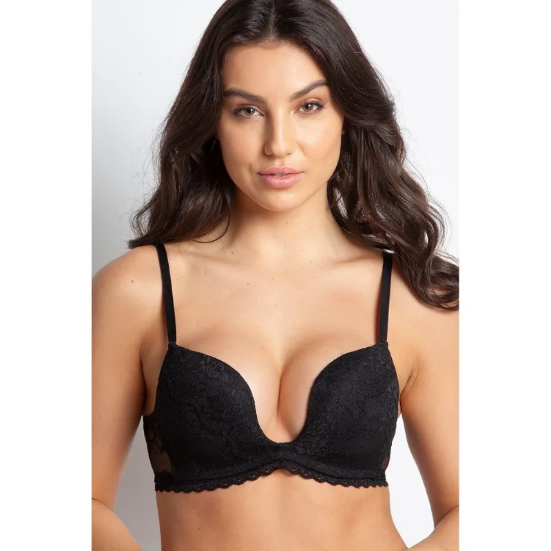 Sutiã Push Up Sem Arco - Holiday - 159.25 - Preto - Tamanho 44