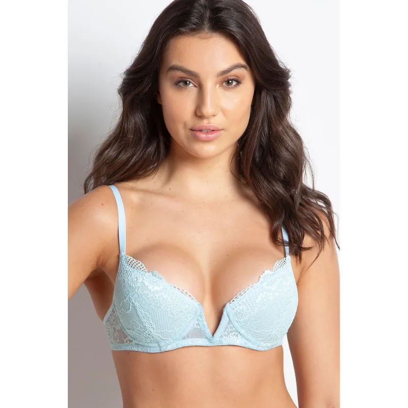 Sutiã Push Up Decote V - Butterfly - 158.28 - Angel - Tamanho 42